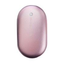 아침과저녁 가벼운 USB 충전식 손난로 보조배터리 케이블 겸, 핑크