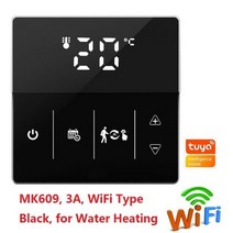 엑추에이터 리니어모터 무선 소형 Hy525 물 바닥 난방 시스템 3a 스마트 와이파이 온도 조절기 중앙 난방 배선 센터 가스 보일러 용 허브 컨트롤러 액추에이터, mk609wl-h-wifi
