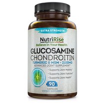 뉴트리라이즈 글루코사민 콘드로이틴 MSM 심황 2100mg NutriRise