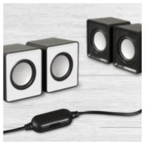 BLUEMORE 2채널 멀티미디어 스테레오 USB 미니스피커, BS-7000U, 블랙