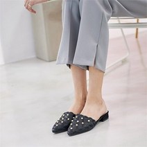[오노마] ONM 여성 스틸레토 골드장식 뮬