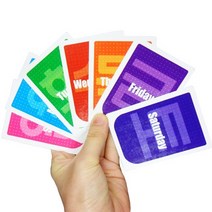[KC인증]일주일카드(영어 한문버전) One week card 카드마술 요일카드 강의용카드마술, 상세페이지 참조, 상세페이지 참조, 상세페이지 참조