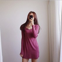 나날샵 러블리UU)여성롱티 셔츠원피스 미니원피스 롱티 레깅스 쫄바지 홈웨어 홈드레스 티셔츠 데일리 일상 여성티셔츠