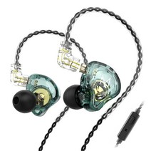 TRN MT1 하이브리드 이어폰 듀얼 마그넷 놀스 HIFI 인이어 하이브리드 유선 이어폰, 01 no mic|호주