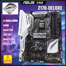 ASUS Z170-DELUXE Motherbaord 1151 Motherbaord DDR4 64GB 3200MHz Intel Z170 지원 코어 i7 7700K Cpus M.2 P