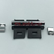 아우디 a3 a4 a5 a6 엠블럼 1Pcs 자동차 스타일링 3D 크롬 금속 앞섶 그릴 로고 배지 콰트로 아우디 A4 A5, 02 Silver Red Letter