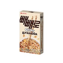 롯데제과 크런키그래놀라 빼빼로 39g 포키 초콜렛 아이들간식 디저트 막대과자 1세트, 16세트