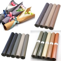 양면 칼라크라프트지롤 80g x 20M(18color) - 도톰한 종이포장지 컬러크래프트지꽃포장 꽃포장지도매 두꺼운포장지, 1.진보라