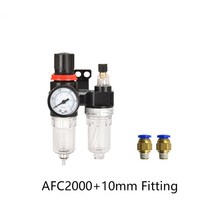오일 분리기 CG AFC2000 G1/4 공기 압축기 물 필터는 AFR2000 al2000에 사용됩니다 압력 밸브 조절기 감소, 05 PC 10mm Fitting