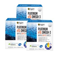 오리진 플래티넘 알티지 오메가3 RTG 1310mg x 60캡슐3병 저온 초임계