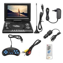 휴대용dvd플레이어 7.8 인치 고화질 tv vcd mp3 mpeg 미디어 뷰어 게임 컨트롤 핸들 및 가정용 컴팩트 디스크, 나는 플러그