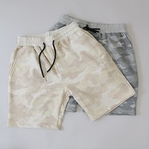 리버빅 카모 쭈리 밴딩 반바지(베이지 그레이)