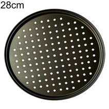 262832cm 탄소강 붙지 않는 피자 돌 피자 팬 피자 베이킹 팬 트레이 메쉬 트레이 플레이트 요리 Bakeware 베이킹 도구, 28cm