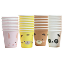 피에이치 애니멀 종이컵 4종 세트 190ml, 40개입, 1세트
