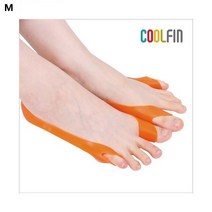 발애 [발가락교정구/무지외반증/발교정/휜발/삐뚤어진발/변형된발/의료기기/발가락통증/발가락밴드], 주황_L(250mm )