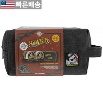 [Suavecito 정품] 남성용 헤어 그루밍 세트 OG & Firme (스트롱) 홀드 포마드 바디 솝 대형 디럭스 빗 및 블랙 캔버스 백 680451