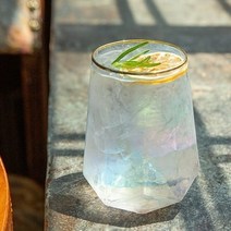 피어몰 골드라인 오로라 유리컵 550ml 물잔 물컵 음료수 커피 술잔, 상세페이지 참조