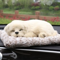 차량용 실내용 잠자는 강아지 고양이 제습인형, 리얼펫(큰 사이즈), 골든리트리버