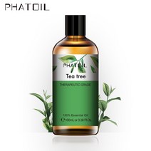 가습기 100ml 라벤더 재스민 바닐라 오일 수면 용 아로마 테라피 가습기 디퓨저 캔들 용 에센셜 오일 DIY, 13 Tea tree_01 100ml