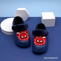 SHOELAE 스파이더맨 큐브 밴드 방한실내화 138004Navy