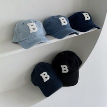 클로슈W / 데님 B 로고 볼캡 모자 (5color)