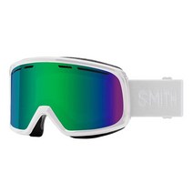 스미스 Smith Optics Range 유니 스노우 겨울 고글 블랙 RC36스미스, White / Green Sol-x Mirror스미