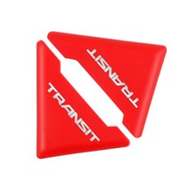 2PCS 실리콘 자동차 차량용 도어 코너 커버 범퍼 Anti-Scratch Protector for Ford Transit mk6 mk7 악세사, 04 Transit Red