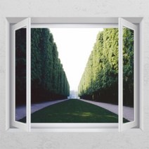 아트박스/꾸밈 ih324-천국으로 가는길_창문그림액자_뮤럴시트지, D타입-엘레강스실버