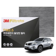 3M PM2.5 활성탄 에어컨필터 뉴쏘렌토R, 6231
