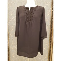 앤디스클라인 앞브이넥 레이스가 고급스러운 블라우스