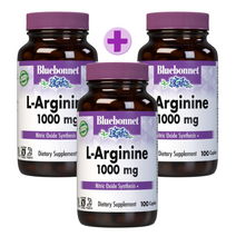 블루보넷 L-아르지닌 1000mg 글루텐 프리 비건 캐플렛, 100정, 3개