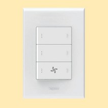 르그랑 이프렌 1로 스위치 3구 하단 팬 화이트, 1개