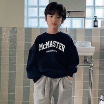 느엘 유아용 주니어용 맥마스터긴팔맨투맨