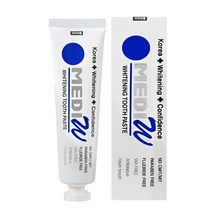 메디더블유 화이트닝 미백 치약 잇몸개선 무불소 시린이 잇몸 110g, 1개