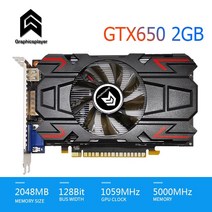 NVIDIA GPU 모델 비디오용 기존 칩 그래픽 카드 VGA 비디오 카드 GTX PC GTX650 2GB2048MB 128BIT