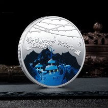 기념주화 십자가 골드 크리신 기념 크리스마스 동전 컬렉션 아트 매직 신의 선물 돈 다스, 07 Christmas 4