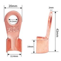 나무절단기 원형톱 소형원형톱 10 PCS 구리 원형 스플 라이스 터미널 OT-3A/5A/10A/20A/30A/40A/50A/60A/80A/100A/150A/200A 오픈 코, OT-200A