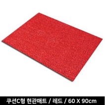 돈들어오는 상가 외부출입구 쿠션바닥매트 가게입구 호텔발매트 아파트입구 비올때매트, 90x120cm 레드