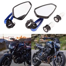 Rich Choices 범용 블랙 오토바이 22mm 2.2cm(7/8인치) 바 엔드 백미러 GROM MSX125 CB500F Z125 pro Z650 Z750 Z800 Z900 M, Blue