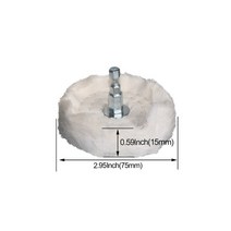 대리석 연마기 폴리싱기계 벨트 샌더 드릴날 전동 샌딩기 버핑 휠 코튼 린트 천 금속 휠, 1pc t 형 75mm
