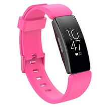 Fitbit Inspire / HR 용 손목 스트랩 시계 밴드 활동 추적기 스마트워치 교체용, Pink_S Size