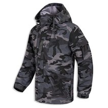 디바옴므 기능성 스판 야상형 사파리 후드 점퍼 자켓