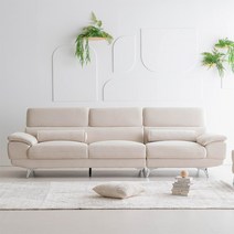 웰퍼니쳐 몬스터 아쿠아텍스 패브릭 4인용 소파, 몬스터 4인용+스툴, 민트블루(타이보)