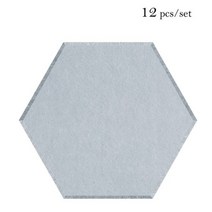 흡음판 방음 보드 음악실 흡음재 홈 침실 음향 패널 단열 사운드 흡수 장식 개, Large hexagon, 33-Smoky gray, 8mm Medium Density