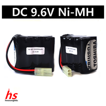 도시바 9.6V AA 2000mAh (2X4) 고용량 스몰타미야 니켈수소 Ni-MH 수신기 몬스터 트럭 RC 오프로드 RC카 배터리 탱크 RC카 건전지 충전지 충전팩 배터리팩, 1) 스몰타미야컨넥터(동글적)