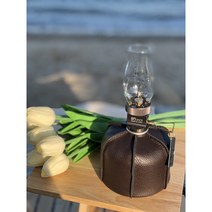 이소 부탄 가스 캠핑 호롱불 랜턴 가죽 워머 커버, 카멜