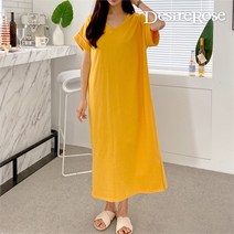 디자이어로즈 디자이어로즈 여자 브이넥 플레인 롱 여름 원피스 3color (8715117)