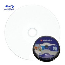 (버바팀 블루레이 BD-R 프린터블 6배속 25GB (케익통/10매 블루레이/프린터블/버바팀/케익통/배속, 단일 모델명/품번
