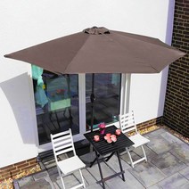 프리폼 하프파라솔 테라스꾸미기, 하프파라솔 브라운(물통포함)