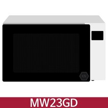 LG MW23GD 전자레인지 23L 화이트 (블랙글래스) / KN